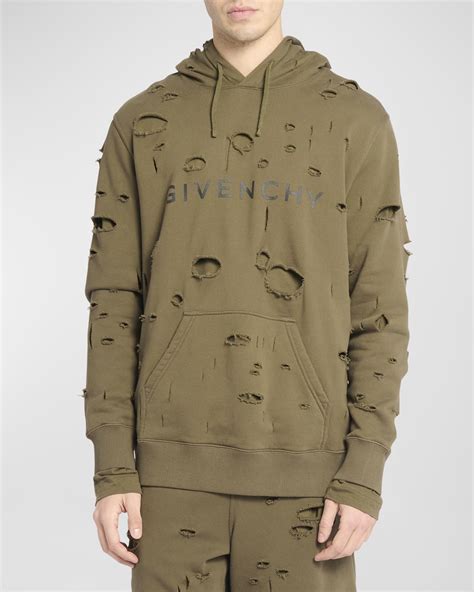 givenchy college hoodie|givenchy men's destroyed hoodie.